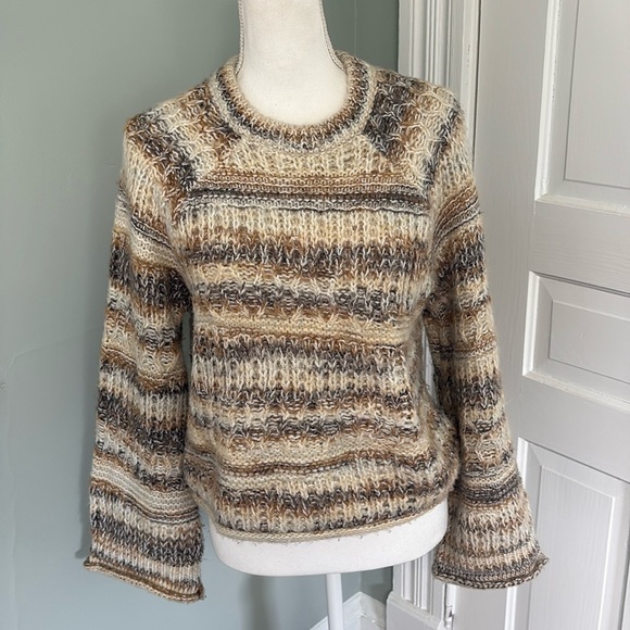 Universal Thread Women's Brown Chunky Knit Rolled Hem Boxy Sweater Small - Picture 1 of 5